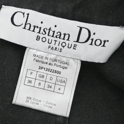 Christian Dior 2003 Single Breasted Denim Jacket Black #36