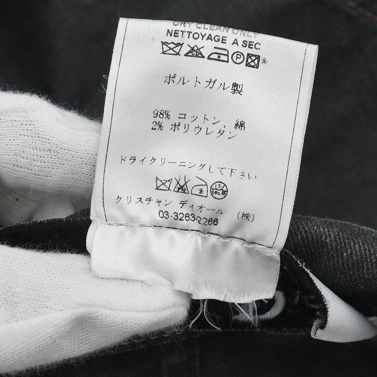 Christian Dior 2003 Single Breasted Denim Jacket Black #36