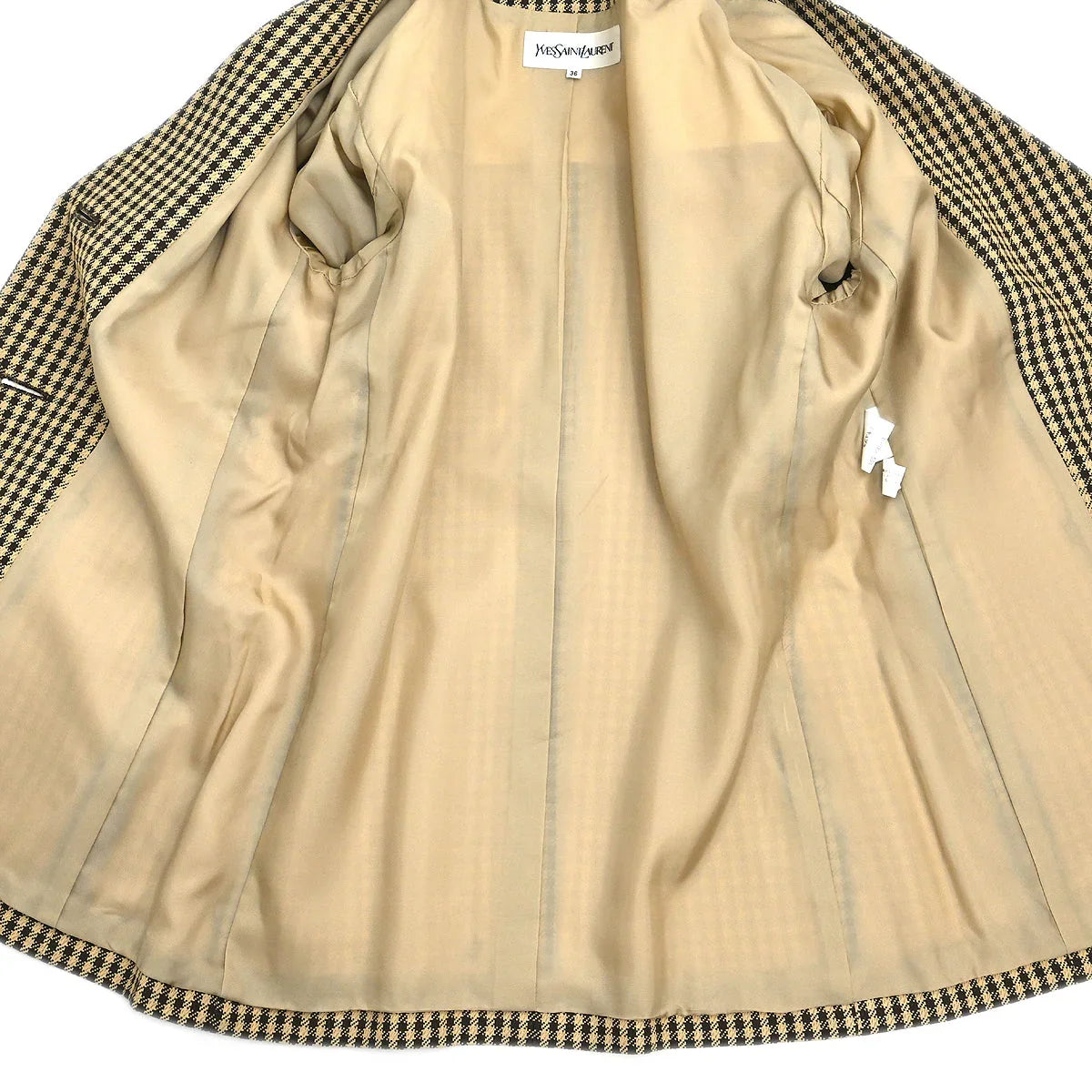 Yves Saint Laurent Setup Suit Jacket Skirt Brown #36