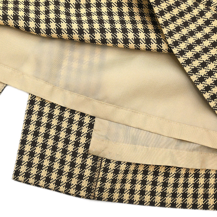 Yves Saint Laurent Setup Suit Jacket Skirt Brown #36