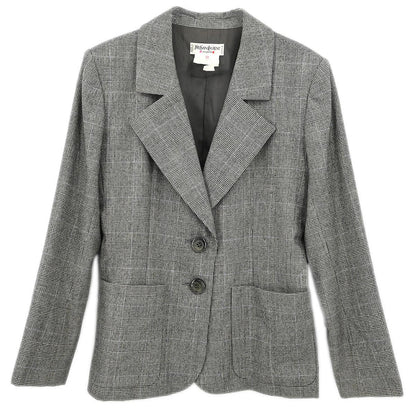 Yves Saint Laurent Single Breasted Jacket Gray #38
