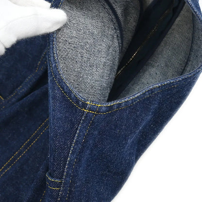 Chanel Denim Sleeveless Dress Indigo #36