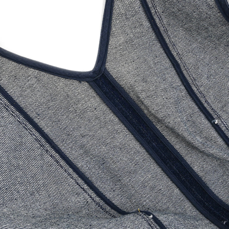 Chanel Denim Sleeveless Dress Indigo #36