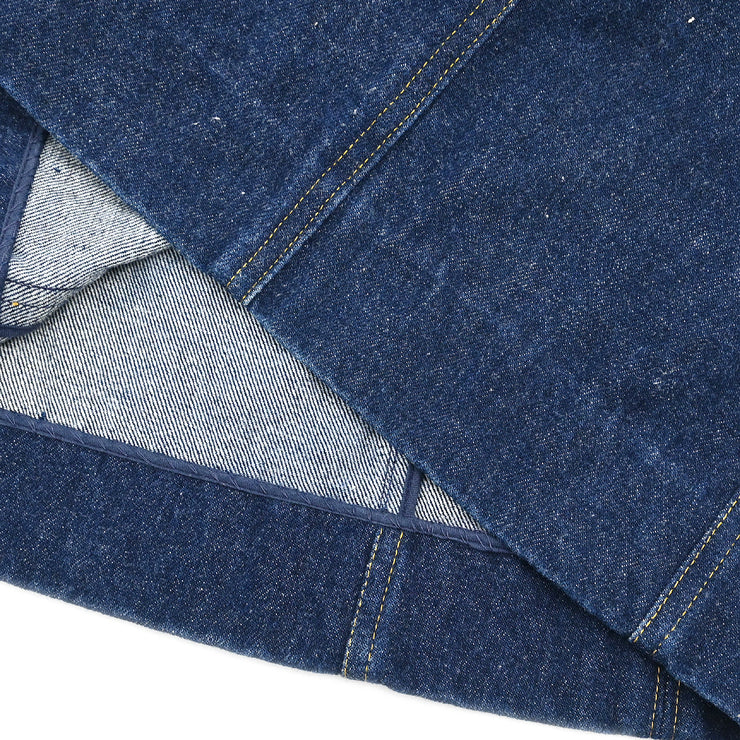 Chanel Denim Sleeveless Dress Indigo #36