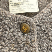 Chanel 1993 Collarless Jacket Brown #40