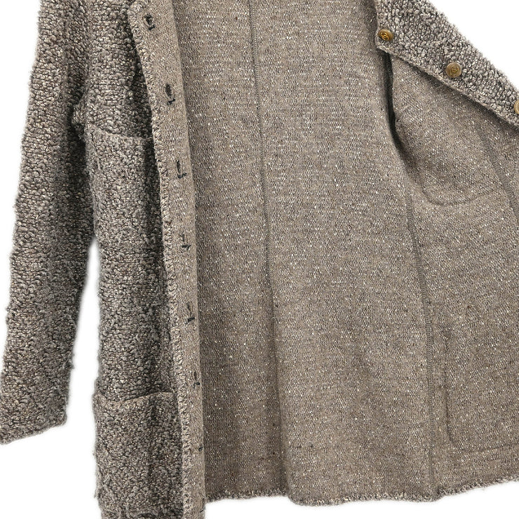 Chanel 1993 Collarless Jacket Brown #40