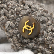 Chanel 1993 Collarless Jacket Brown #40