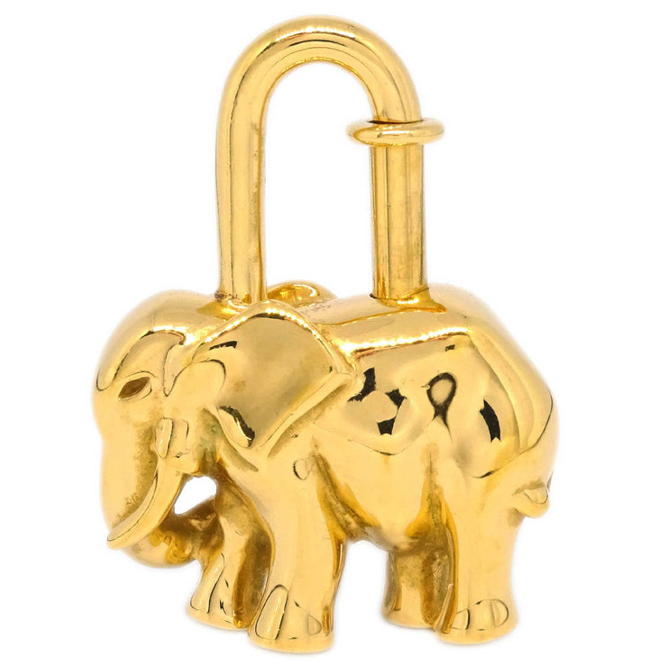 Hermes 1988 Elephant Cadena Gold Small Good