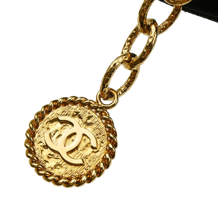 Chanel 2004-2005 Black Caviar Medallion Tote Handbag