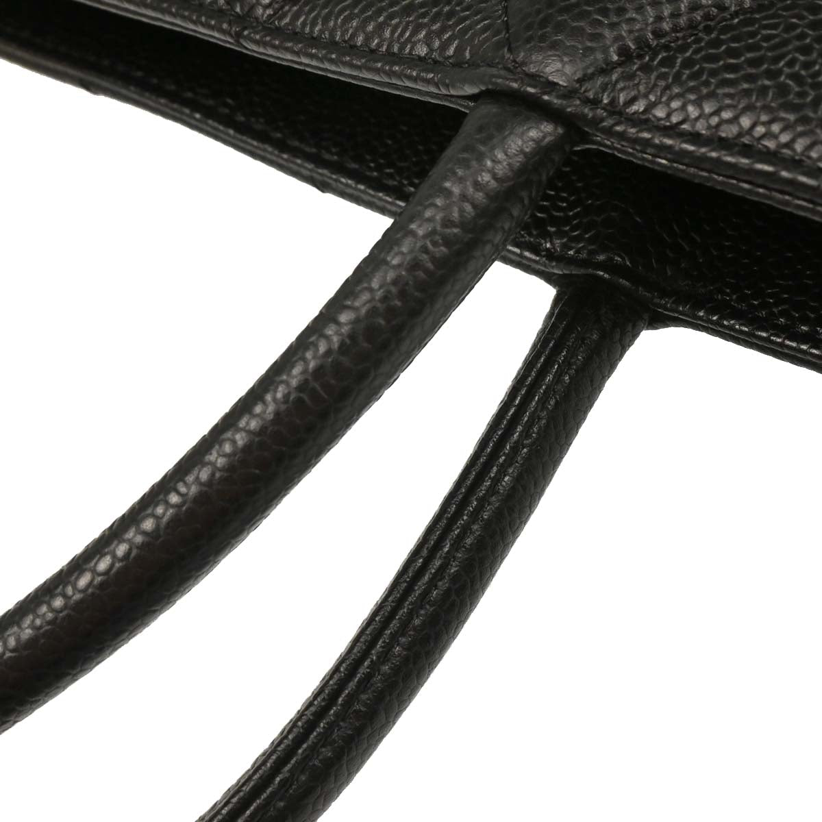 Chanel Black Caviar Medallion Tote Handbag