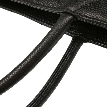 Chanel Black Caviar Medallion Tote Handbag