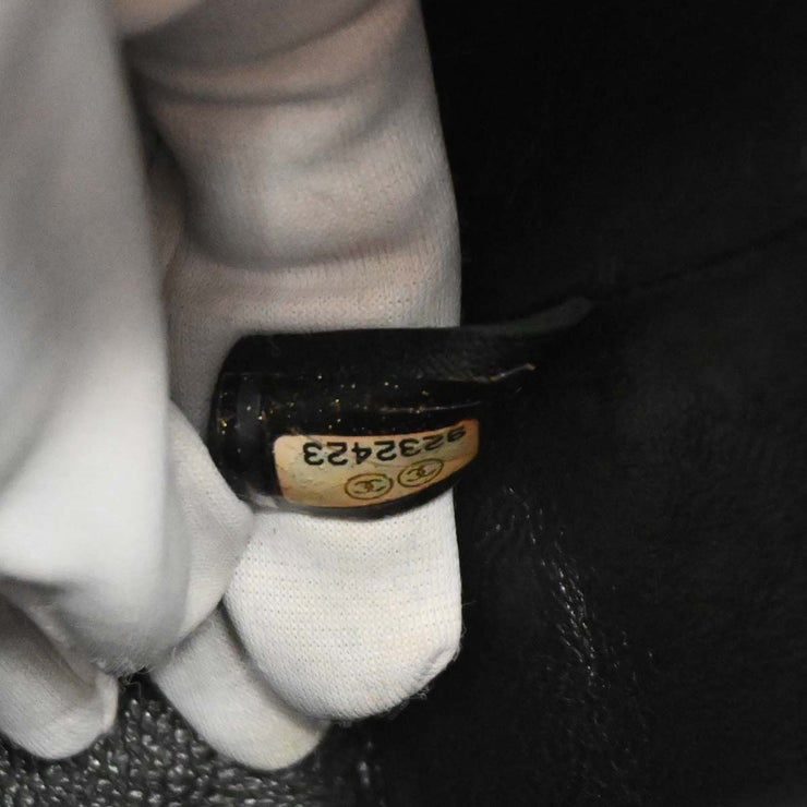 Chanel 2004-2005 Black Caviar Medallion Tote Handbag