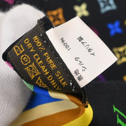 Louis Vuitton Black Multicolor Bandeau Scarf M71992 Small Good