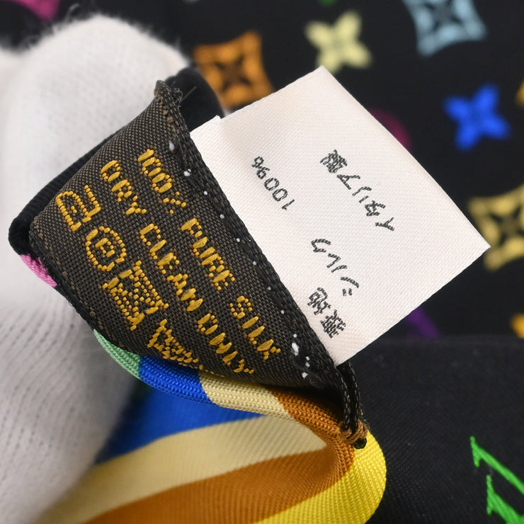 Louis Vuitton Black Multicolor Bandeau Scarf M71992 Small Good