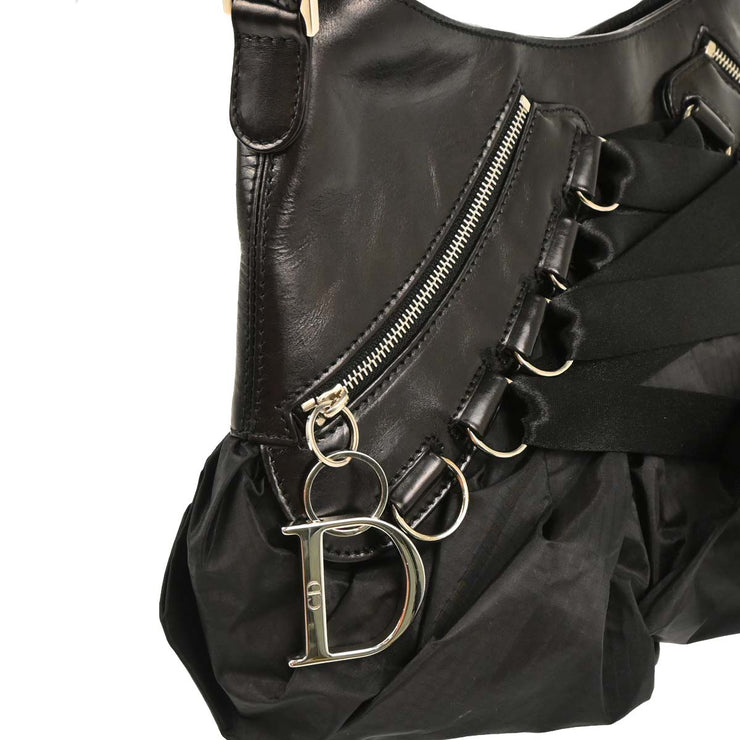 Christian Dior Black Corset Ballet Shoulder Bag