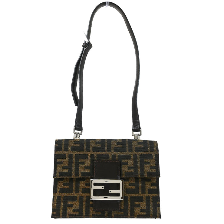 Fendi Brown Zucca Shoulder Bag