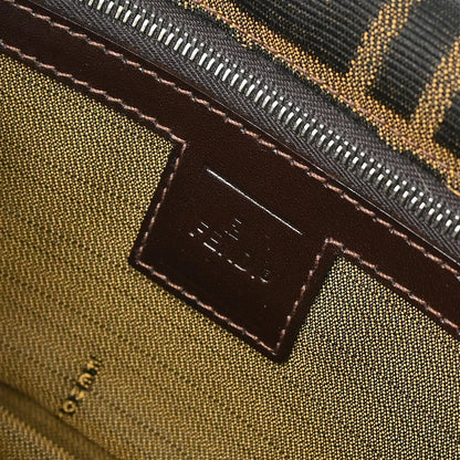 Fendi 1990s Brown Zucca Shoulder Bag
