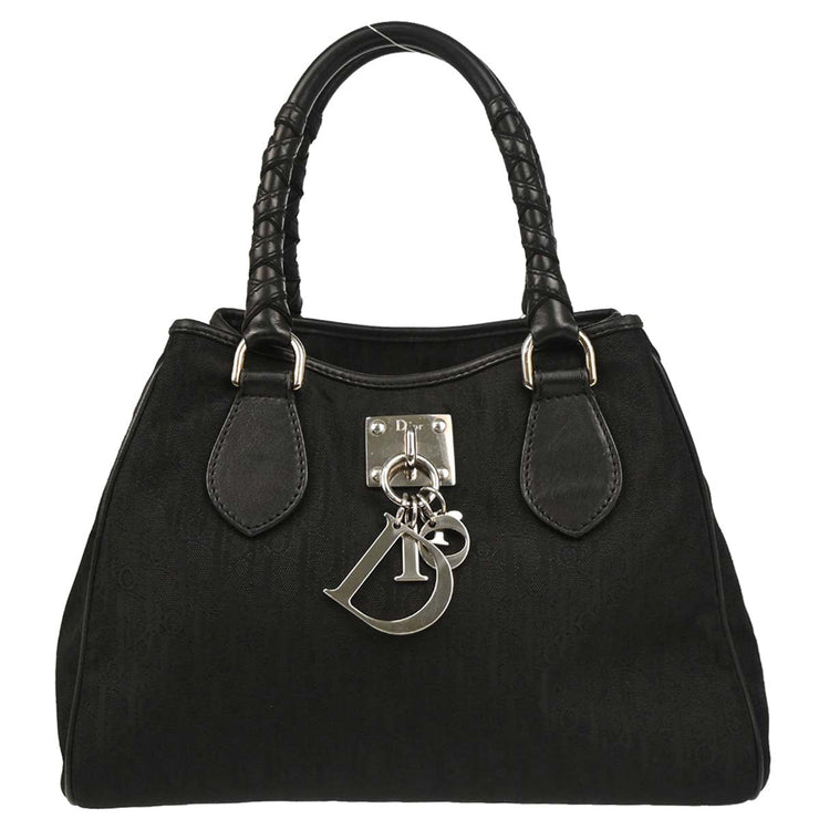Christian Dior 2006 Black Lovely Trotter Tote Bag