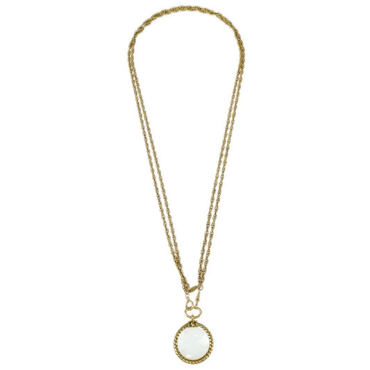 Chanel Loupe Chain Necklace Gold
