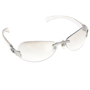 Chanel Sunglasses Eyewear Clear Gray Small Good
