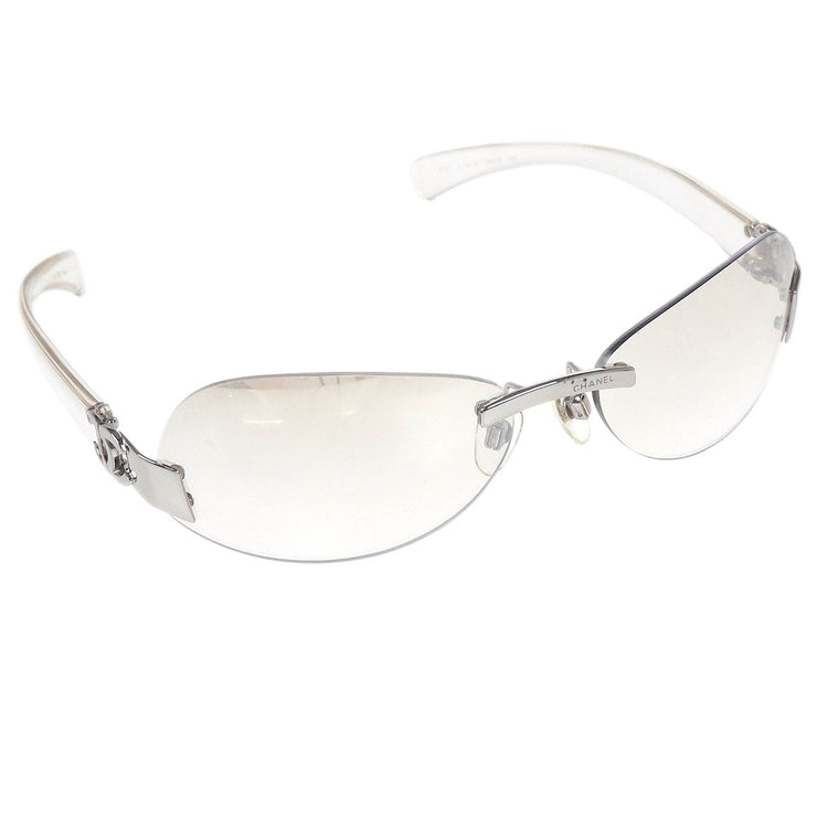 Chanel Sunglasses Eyewear Clear Gray Small Good