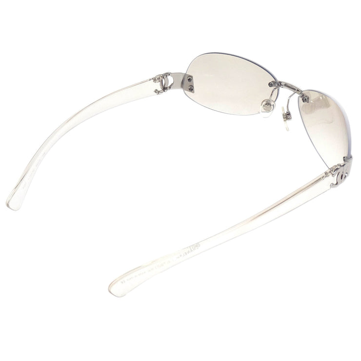 Chanel Sunglasses Eyewear Clear Gray Small Good