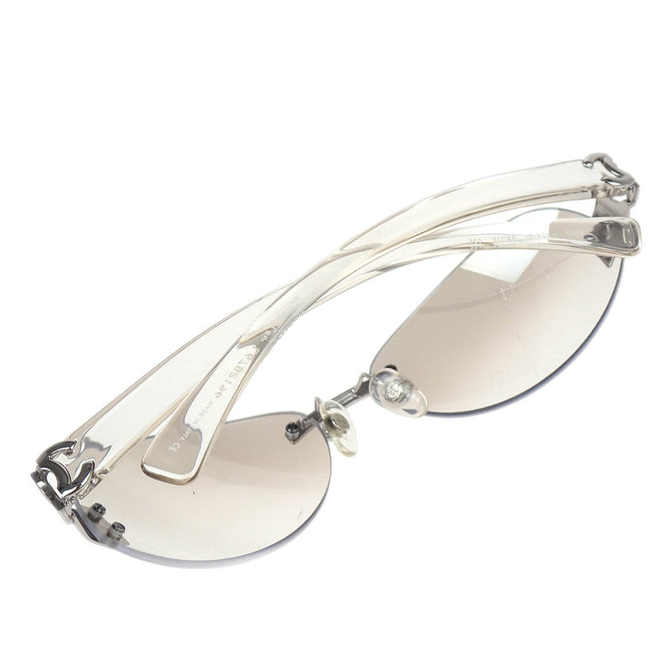 Chanel Sunglasses Eyewear Clear Gray Small Good