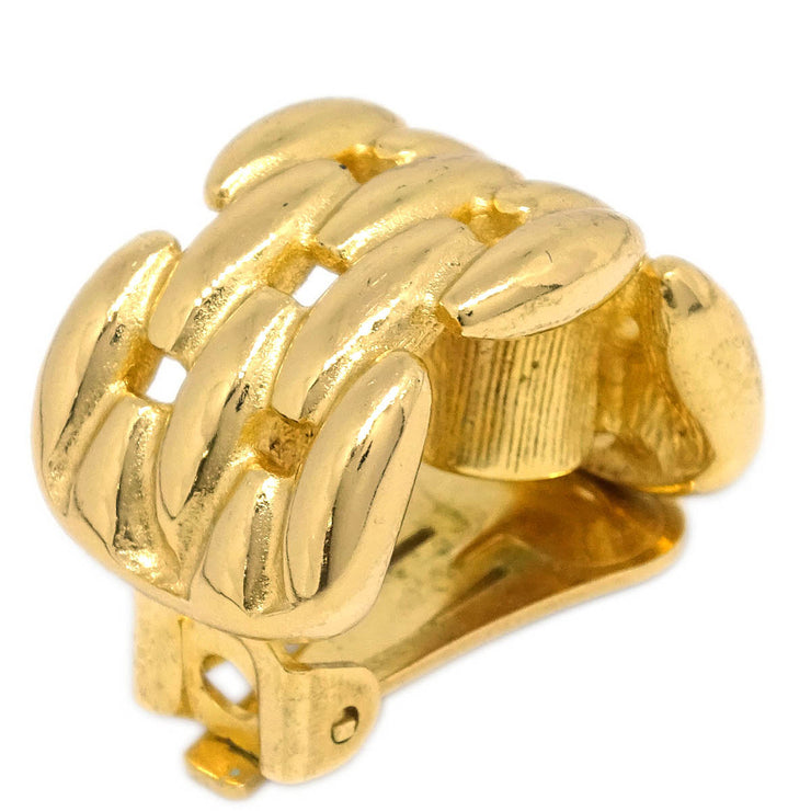Christian Dior Earrings Clip-On Gold