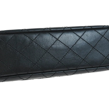 Chanel 2000-2001 Black Calfskin Single Flap Shoulder Bag