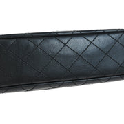 Chanel Black Calfskin Single Flap Shoulder Bag