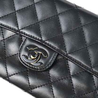 Chanel 2000-2001 Black Calfskin Single Flap Shoulder Bag