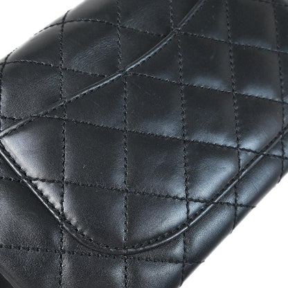 Chanel 2000-2001 Black Calfskin Single Flap Shoulder Bag