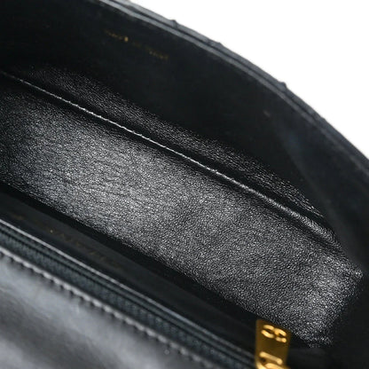 Chanel 2000-2001 Black Calfskin Single Flap Shoulder Bag