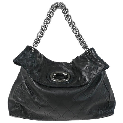 Chanel Black Lambskin Chain Shoulder Bag