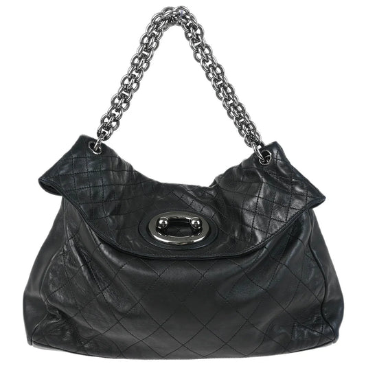 Chanel Black Lambskin Chain Shoulder Bag