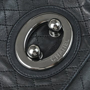 Chanel 2006-2008 Black Lambskin Chain Shoulder Bag