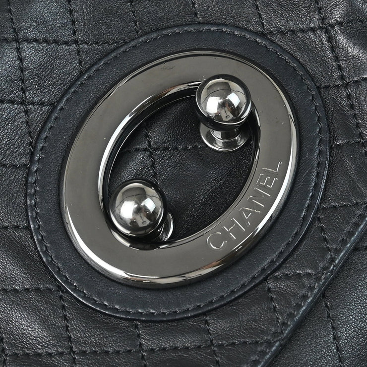 Chanel 2006-2008 Black Lambskin Chain Shoulder Bag