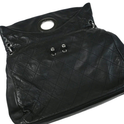 Chanel Black Lambskin Chain Shoulder Bag