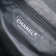 Chanel 2006-2008 Black Lambskin Chain Shoulder Bag