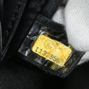 Chanel 2006-2008 Black Lambskin Chain Shoulder Bag