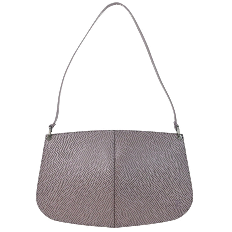 Louis Vuitton Purple Epi Pochette Demi-lune Handbag M5262B