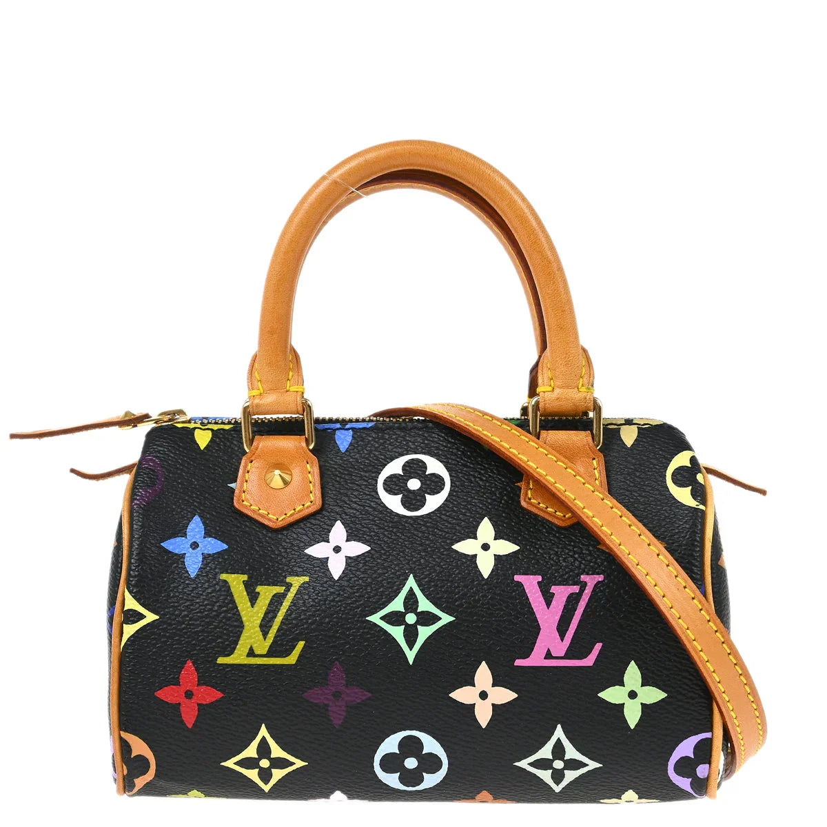 Louis Vuitton 2003 Multicolor Mini Speedy 2way Shoulder Handbag M92644