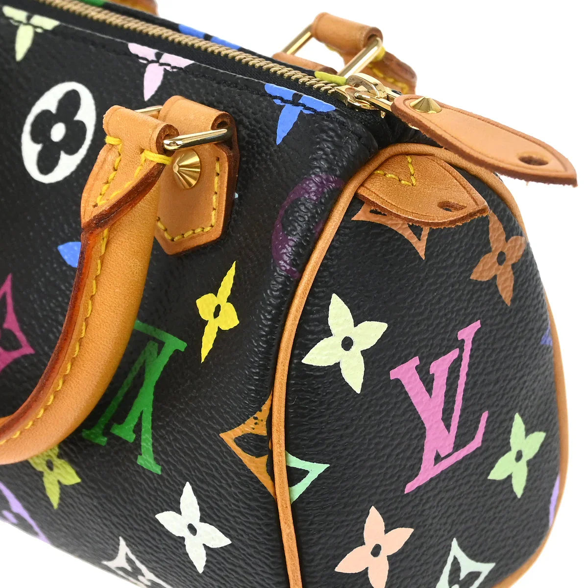 Louis Vuitton 2003 Multicolor Mini Speedy 2way Shoulder Handbag M92644