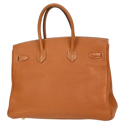 Hermes Gold Togo Birkin 35 Handbag