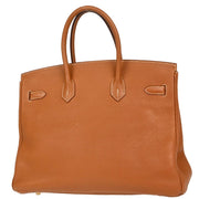 Hermes Gold Togo Birkin 35 Handbag