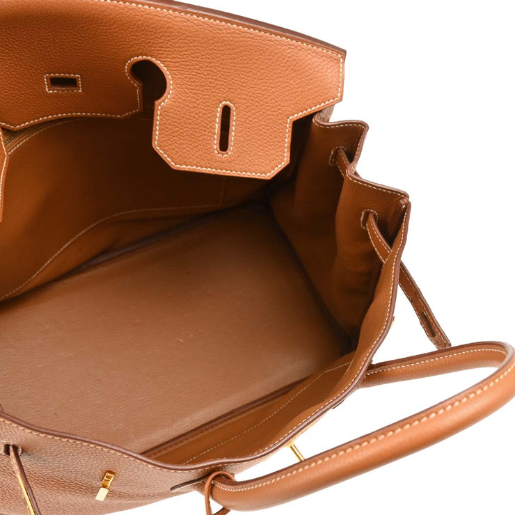 Hermes Gold Togo Birkin 35 Handbag