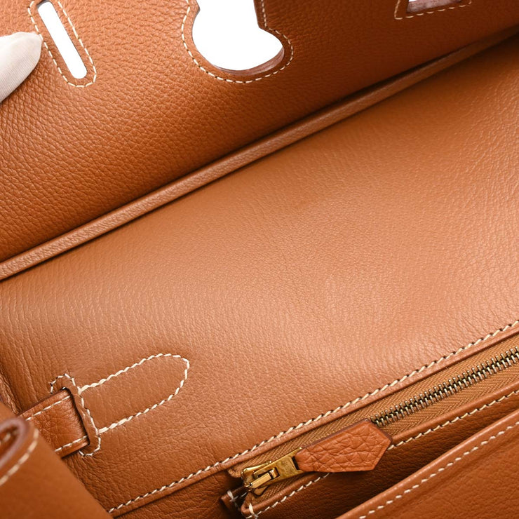 Hermes Gold Togo Birkin 35 Handbag