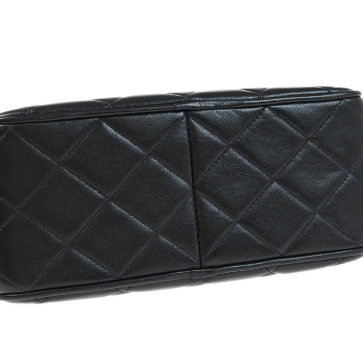 Chanel 1997-1999 Black Lambskin Camera Bag Mini