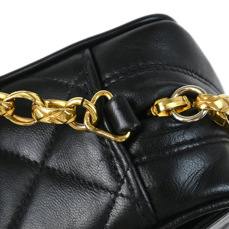 Chanel 1997-1999 Black Lambskin Camera Bag Mini