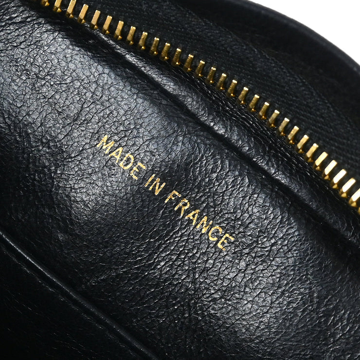 Chanel 1997-1999 Black Lambskin Camera Bag Mini